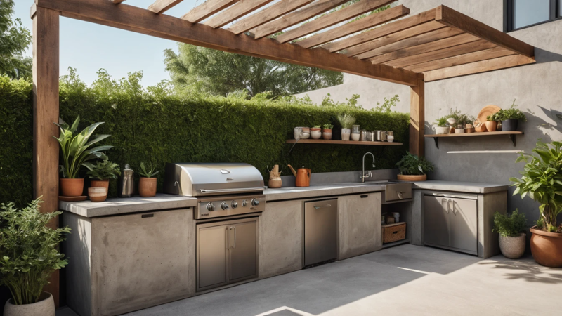 Cocinas De Patio Sencillas