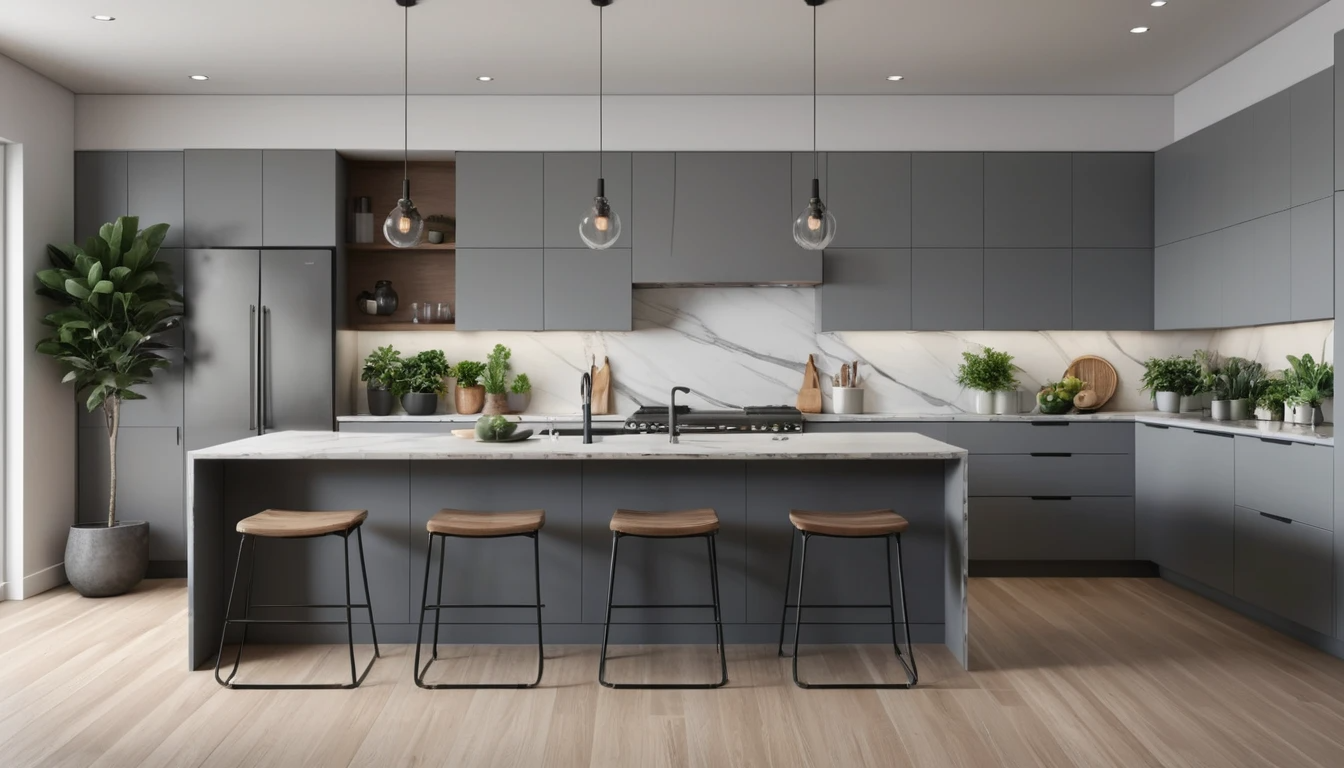 Gray Kitchen Cabinets
